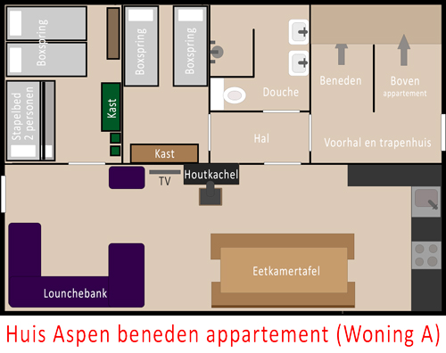 Huis Aspen Leogang Oostenrijk Beneden Appartement 