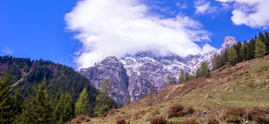 De bergen van Leogang: Prachtig uitzicht vanuit Oostenrijkse Huis Aspen